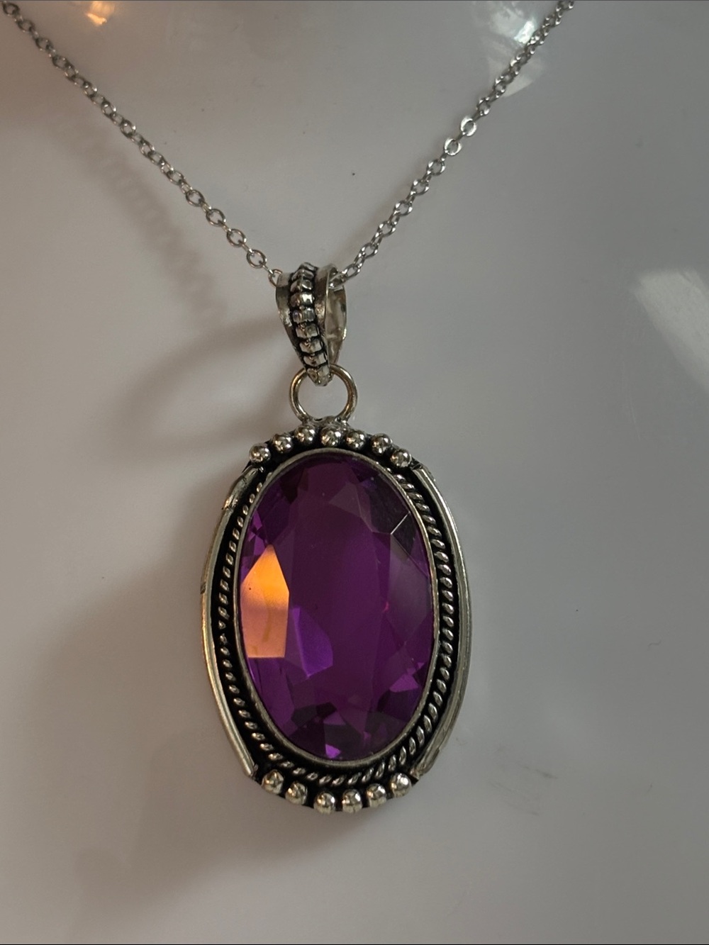 Kunzite Gemstone Handmade Pendant Necklace